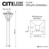 Миниатюра фото уличный парковый светильник citilux genox clu12b | 220svet.ru